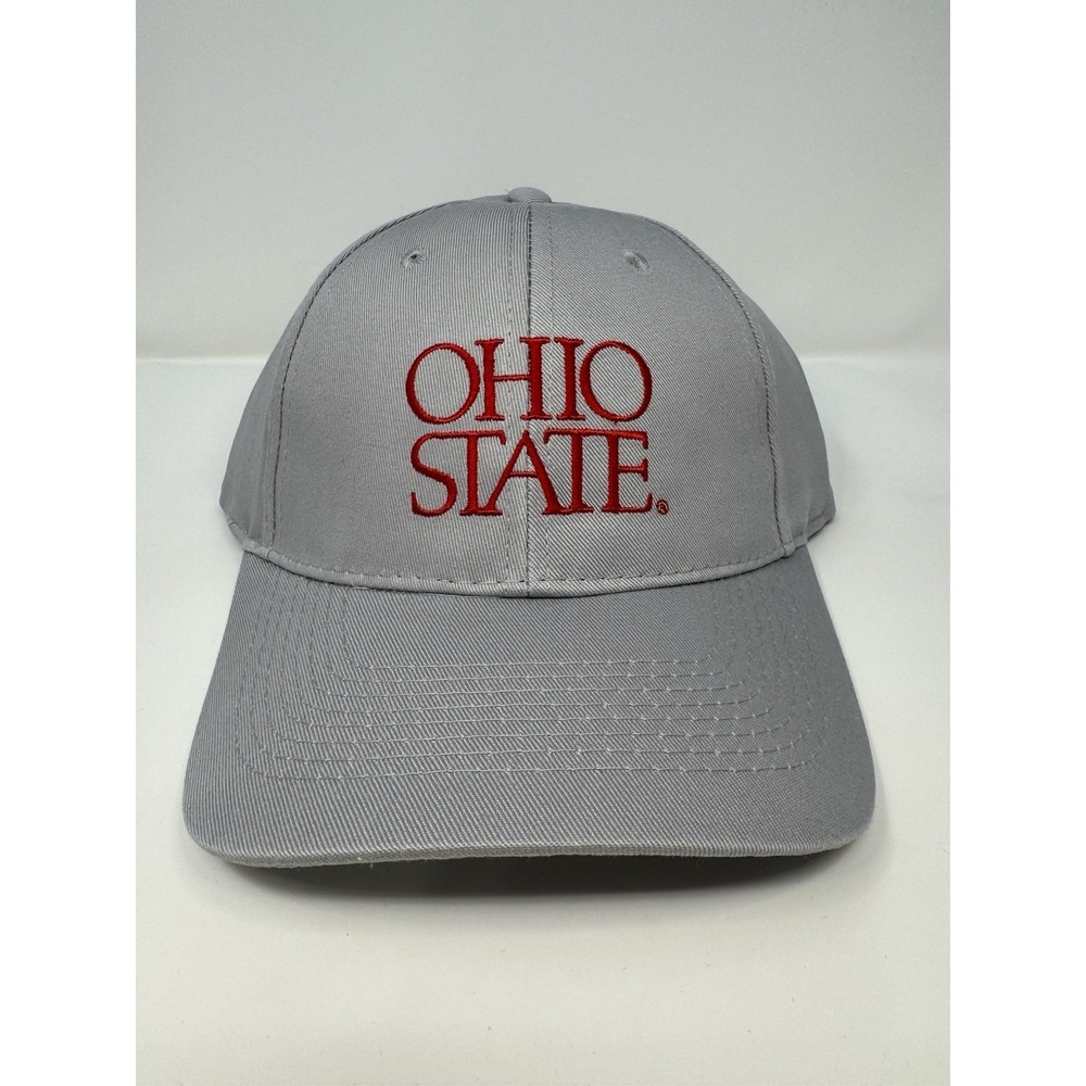 Ohio State University Buckeyes Strapback Hat Cap Unisex NCAA Gray